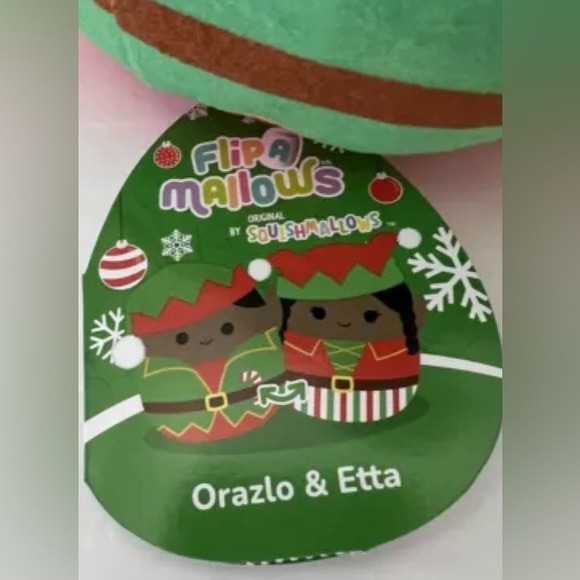 NWT 5” Orazlo & Etta the Elves Flipamallow Squishmallow — Holiday Collection - Picture 3 of 5